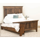 Denali Full Maple Wood Storage Platform Panel Bed | CO
