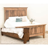 Denali Queen Maple Wood Storage Platform Panel Bed | WB