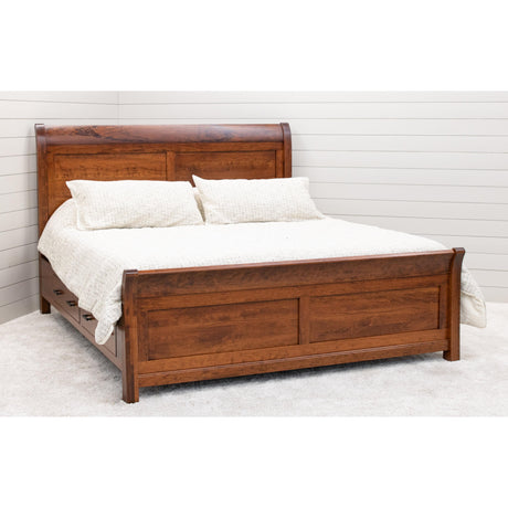 Denali Avondale Sleigh Storage Platform Bed