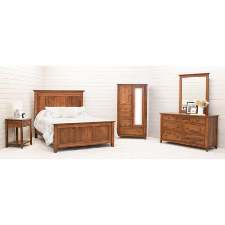 Denali Maple Wood 1-Drawer Open Nightstand | BOS