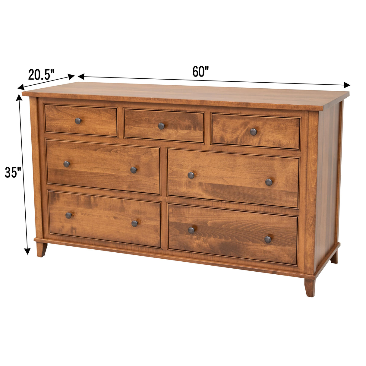 Denali 7-Drawer Low Dresser
