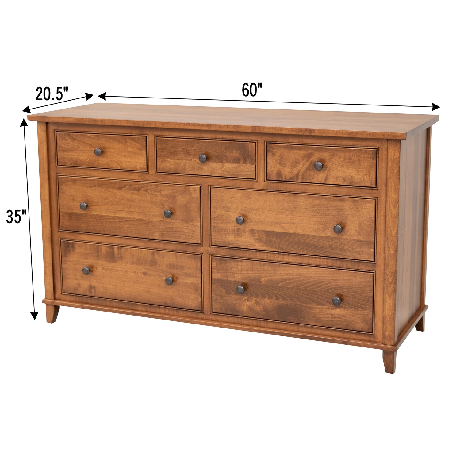 Denali 7-Drawer Low Dresser