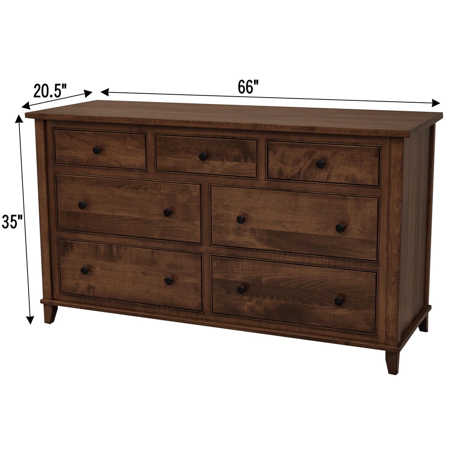 Denali 7-Drawer Low Dresser