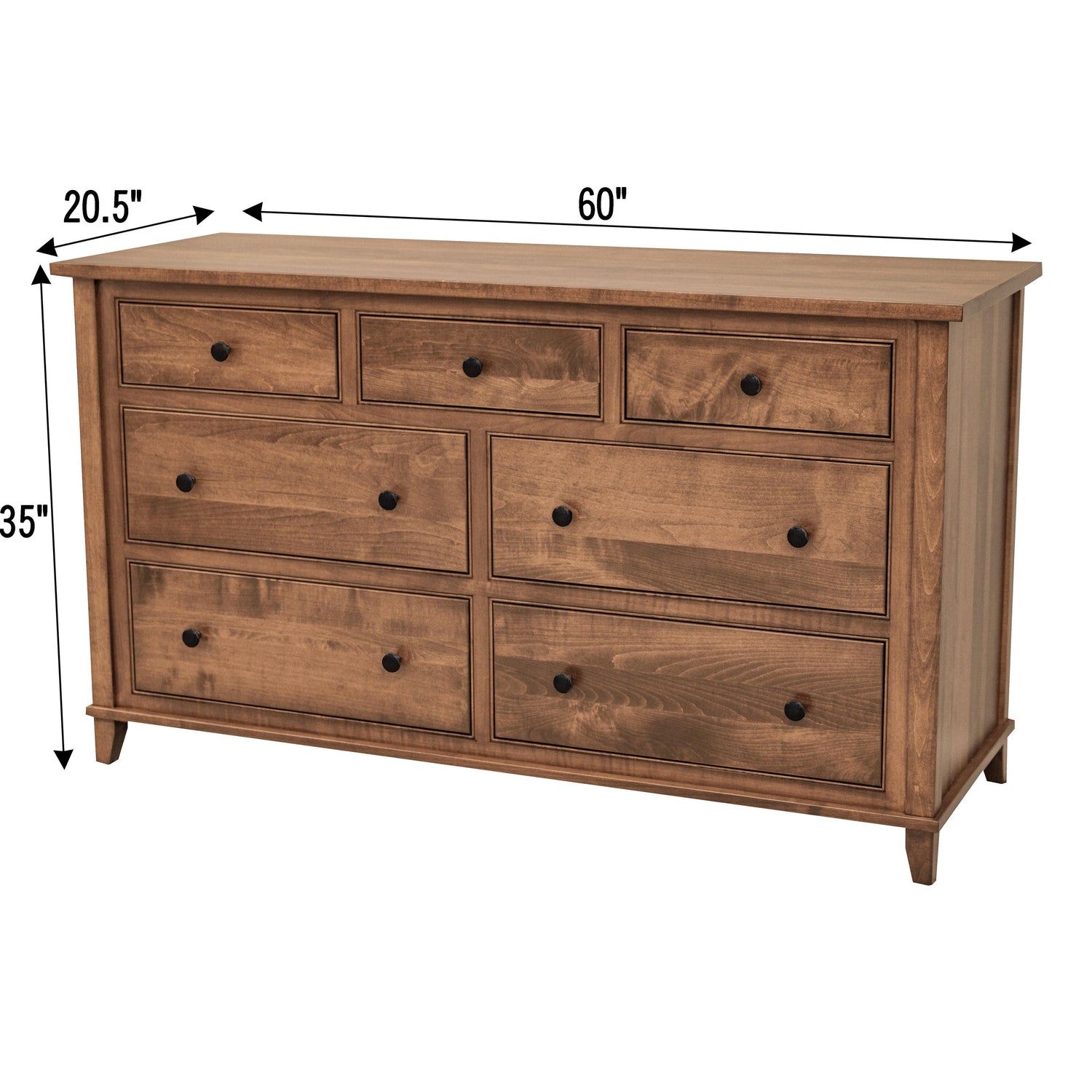 Denali 7-Drawer Low Dresser