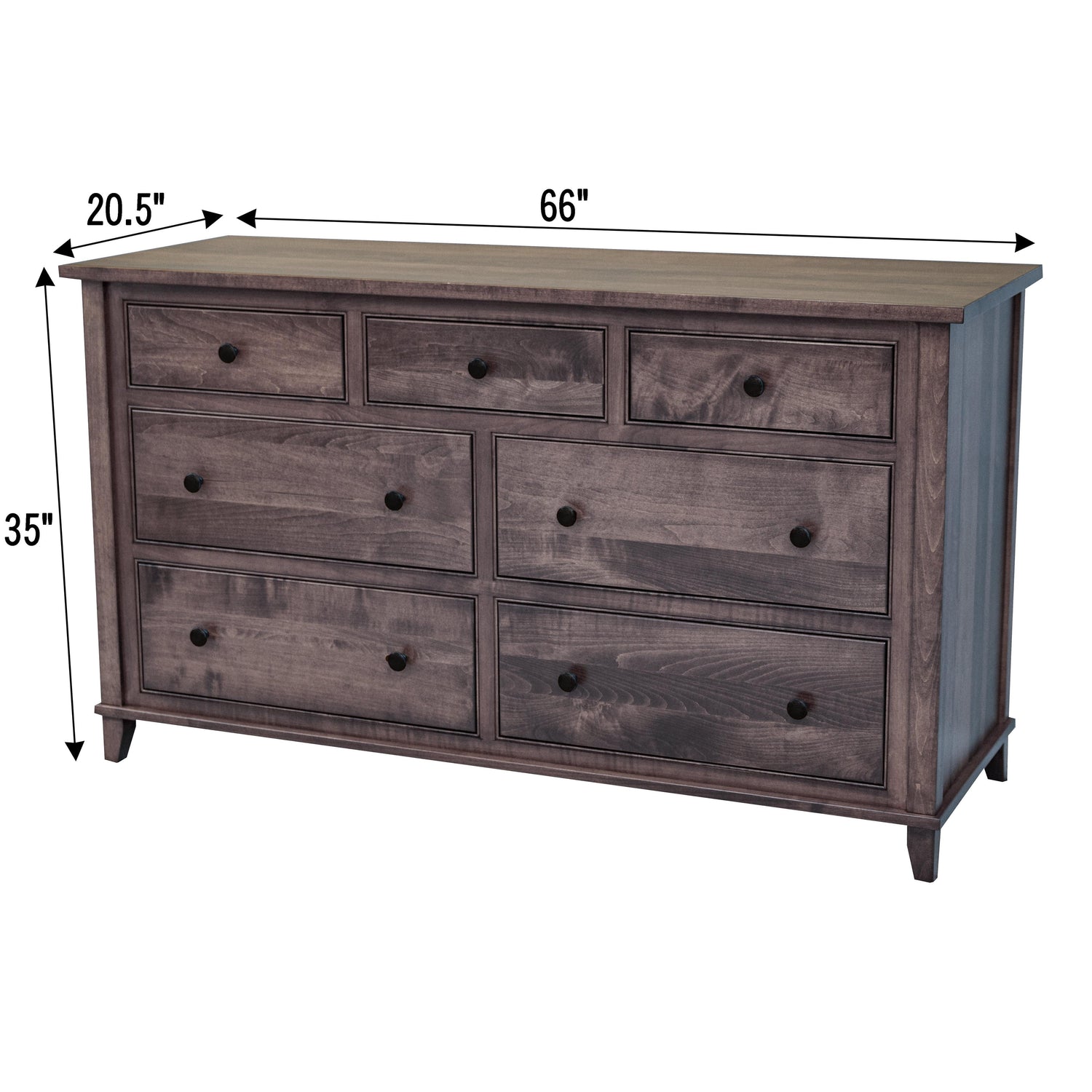 Denali 7-Drawer Low Dresser