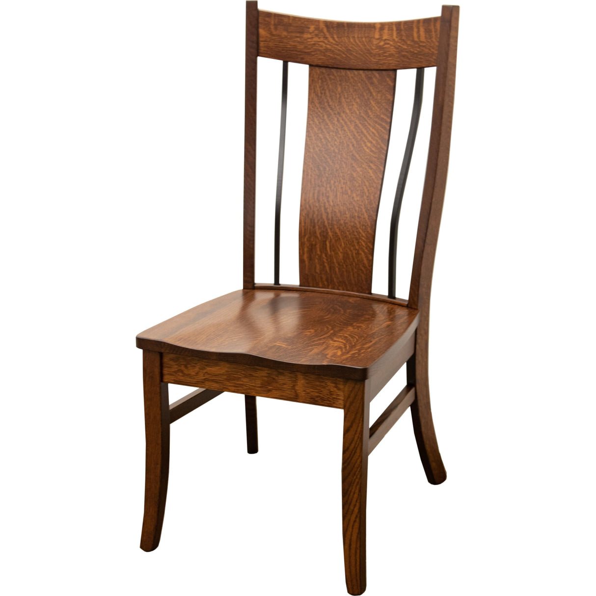 Eagle Side Dining Chair with Wrought Iron