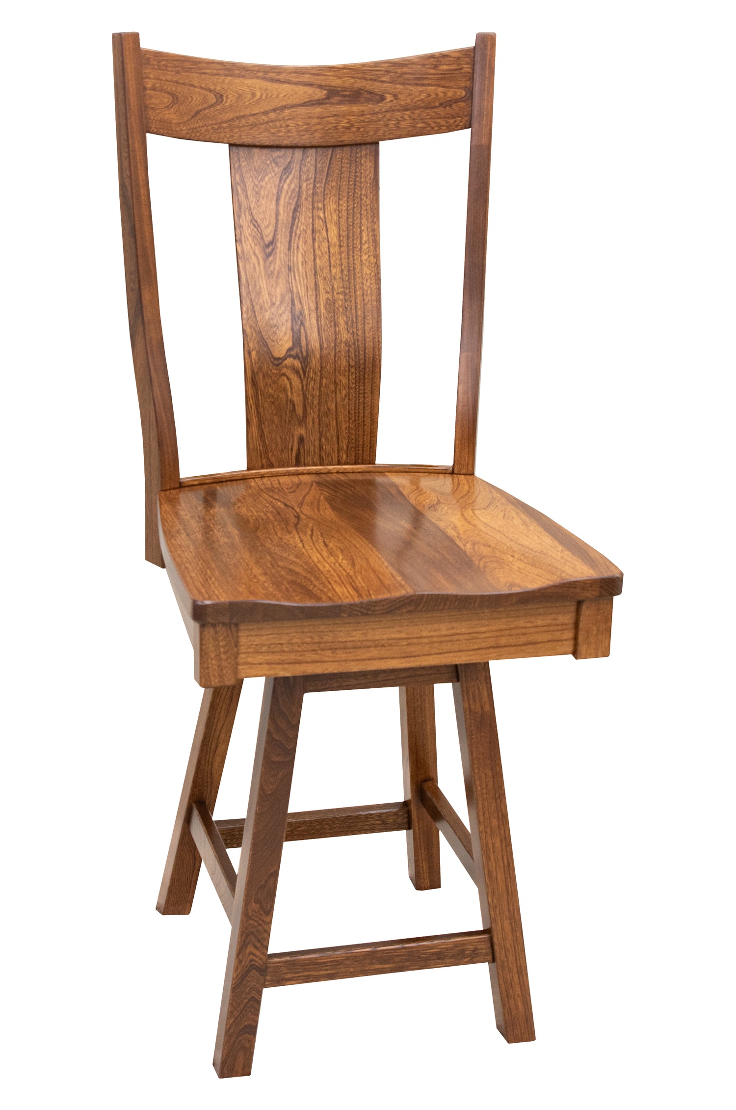 Eagle 24" Elm Wood Swivel Bar Stool | MC