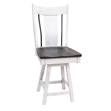 Eagle 24" Swivel Bar Chair with Wrought Iron