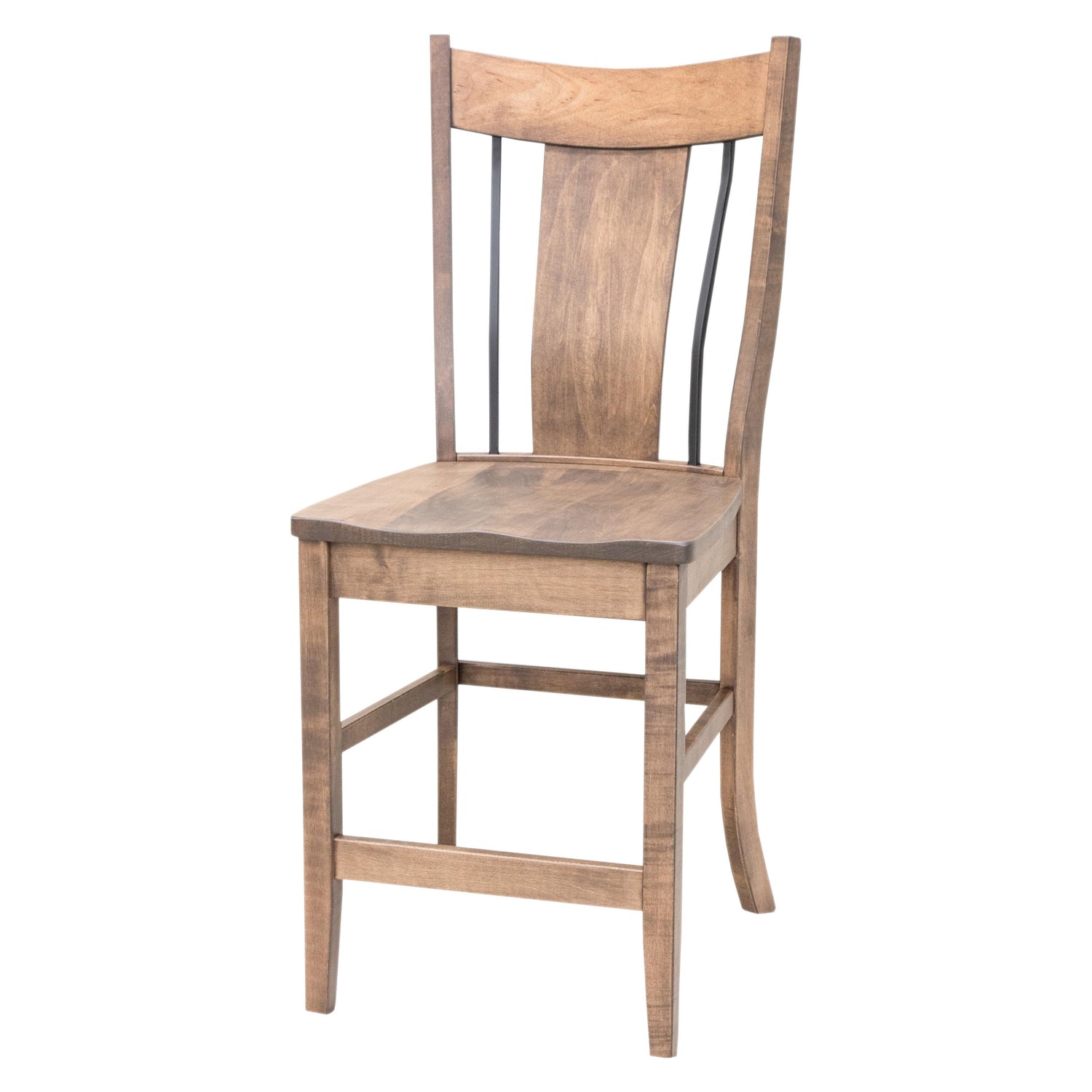 Eagle 24" Maple Wood Stationary Bar Stool | WB