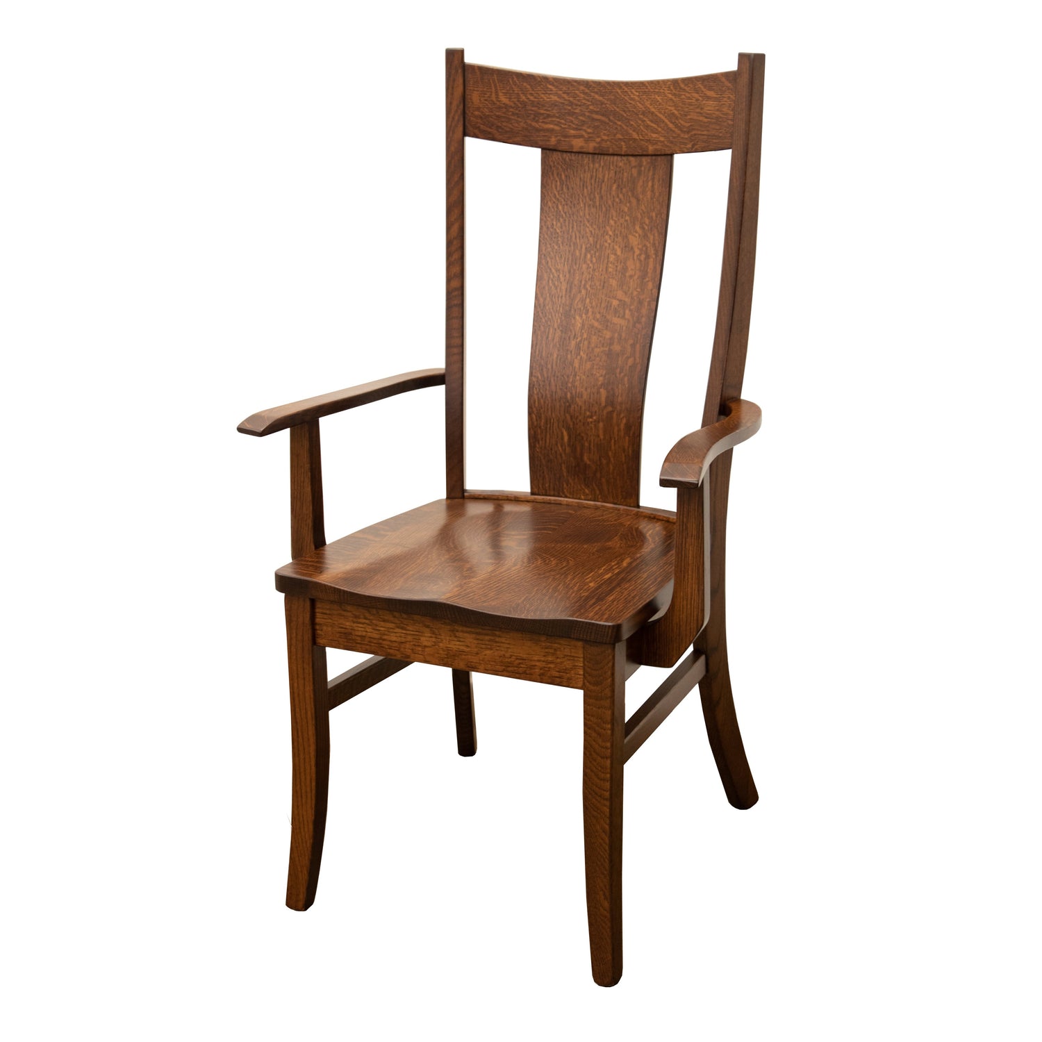 Eagle Quarter Sawn White Oak Wood Arm Dining Chair | GB
