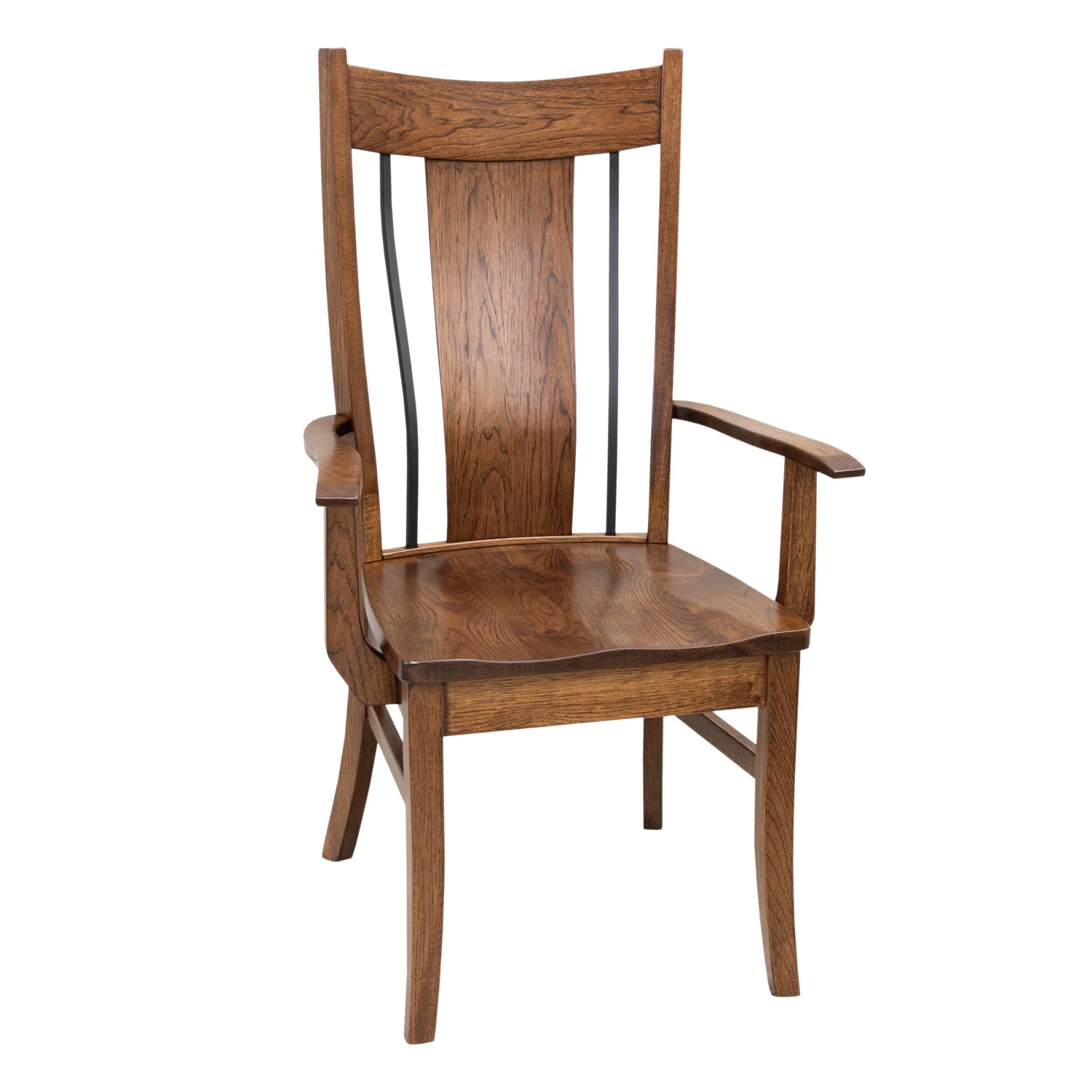 Eagle Hickory Wood Arm Dining Chair | ASB