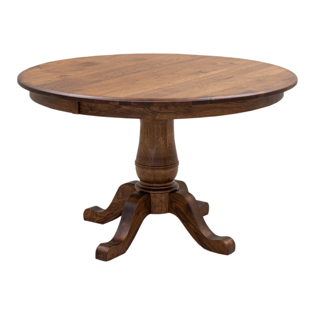 Ellington Hickory Wood Extendable Small Round Dining Set for 4-6