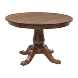 Ellington Round Oak Wood Extending Dining Table | ASB