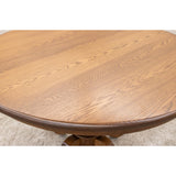 Ellington Round Oak Wood Extending Dining Table | HC