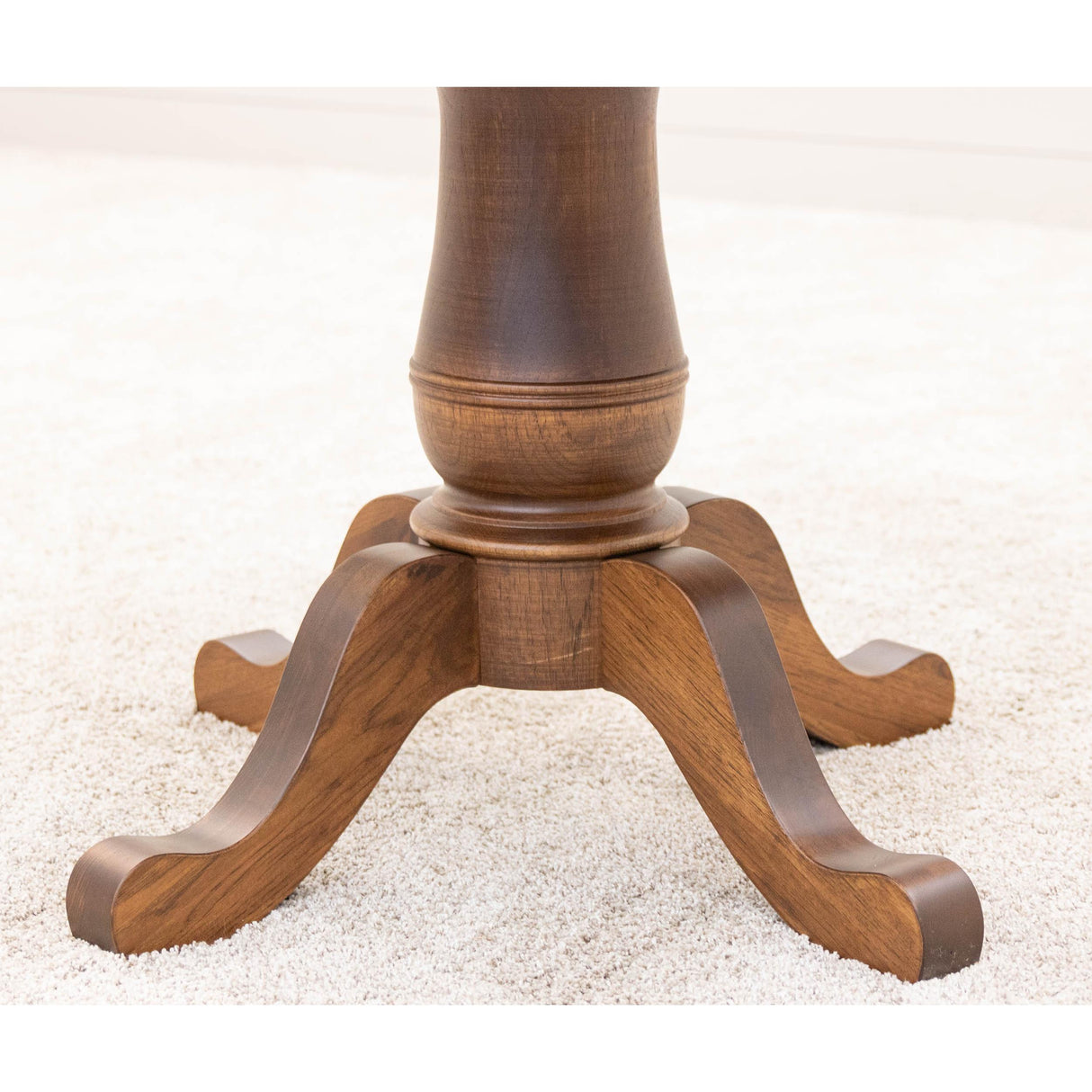 Ellington Round Hickory Wood Extending Dining Table | HC