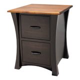 Brooklyn Black & Elm Wood 2-Drawer File Cabinet | M-EB&E-MC