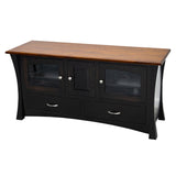 Brooklyn 61" Black & Wood TV Console | M-EB&E-MC