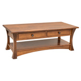 Brooklyn Maple Wood Rectangle Open Coffee Table | BOS