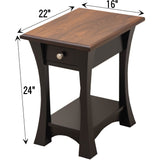 Brooklyn Small Rectangle Open End Table