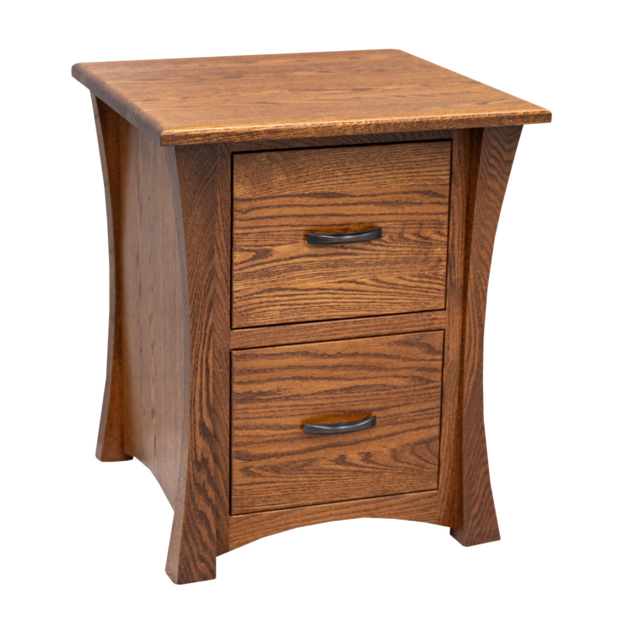 Brooklyn Oak Wood 2-Drawer File Cabinet | MC