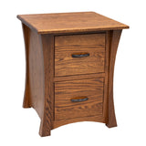 Brooklyn Oak Wood 2-Drawer File Cabinet | MC