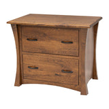 Brooklyn Quarter Sawn White Oak Wood 2-Drawer Lateral File Cabinet | ASB