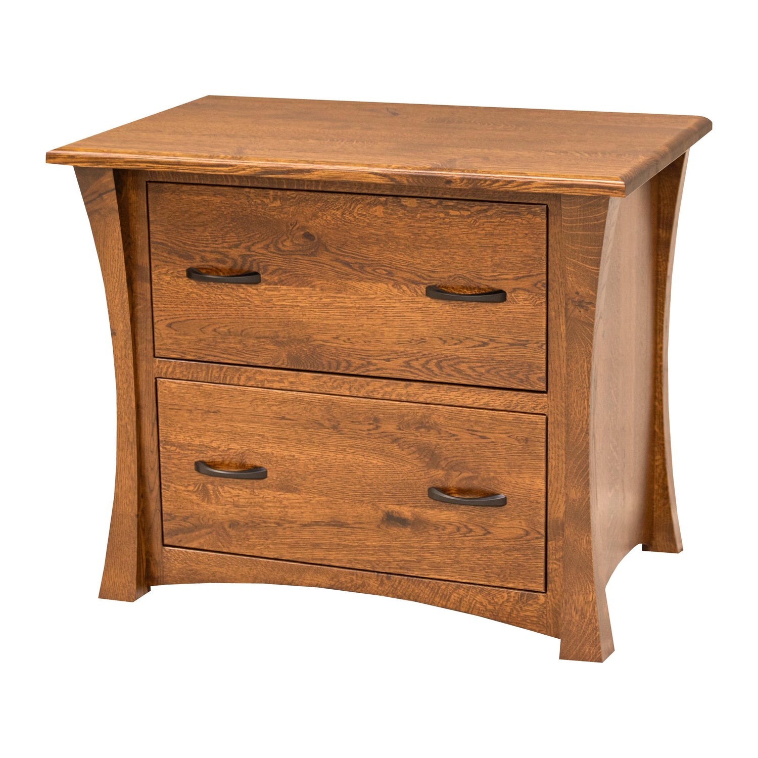 Brooklyn Quarter Sawn White Oak Wood 2-Drawer Lateral File Cabinet | MC