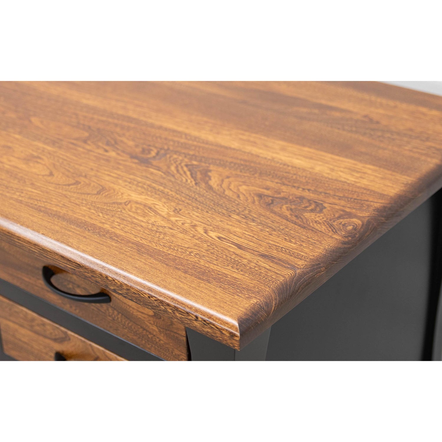 Brooklyn Black & Elm Wood Executive Desk | M-EB&E-MC