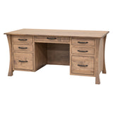 Brooklyn Maple Wood Flat Wall Desk | WB