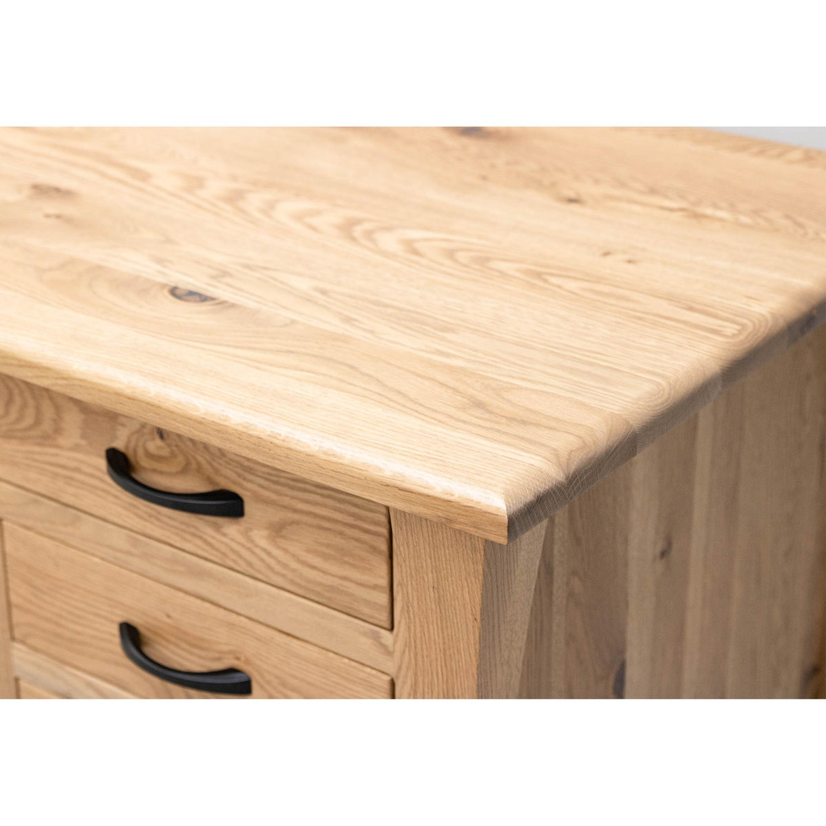 Brooklyn White Oak Wood Flat Wall Desk | BLS