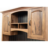 Brooklyn Flat Wall Desk with Hutch Top