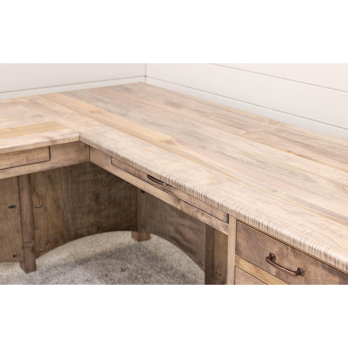 Brooklyn Maple Wood L Desk | DU