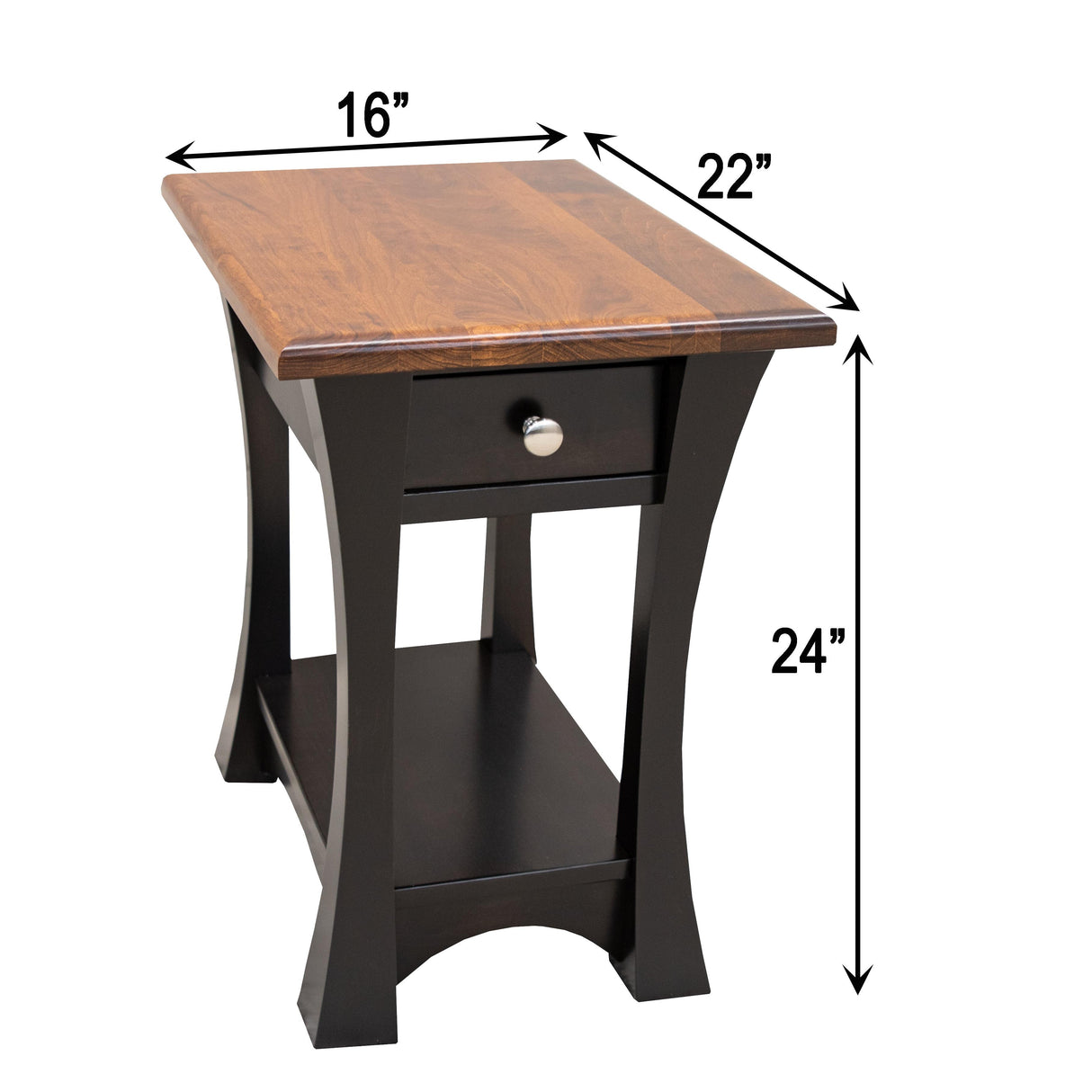 Brooklyn Small Rectangle Open End Table