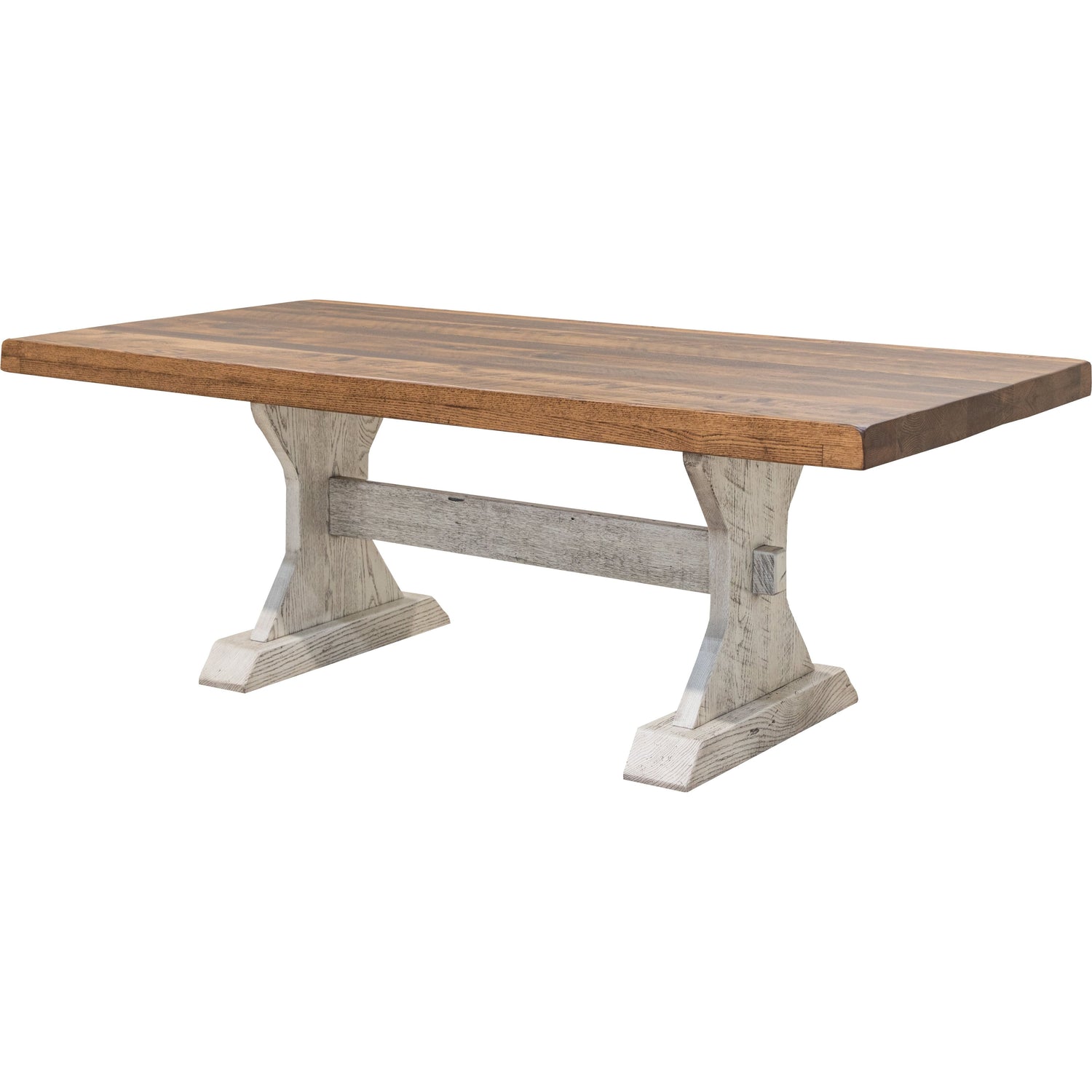 Empire Reclaimed White & Wood Dining Table | CS&PV