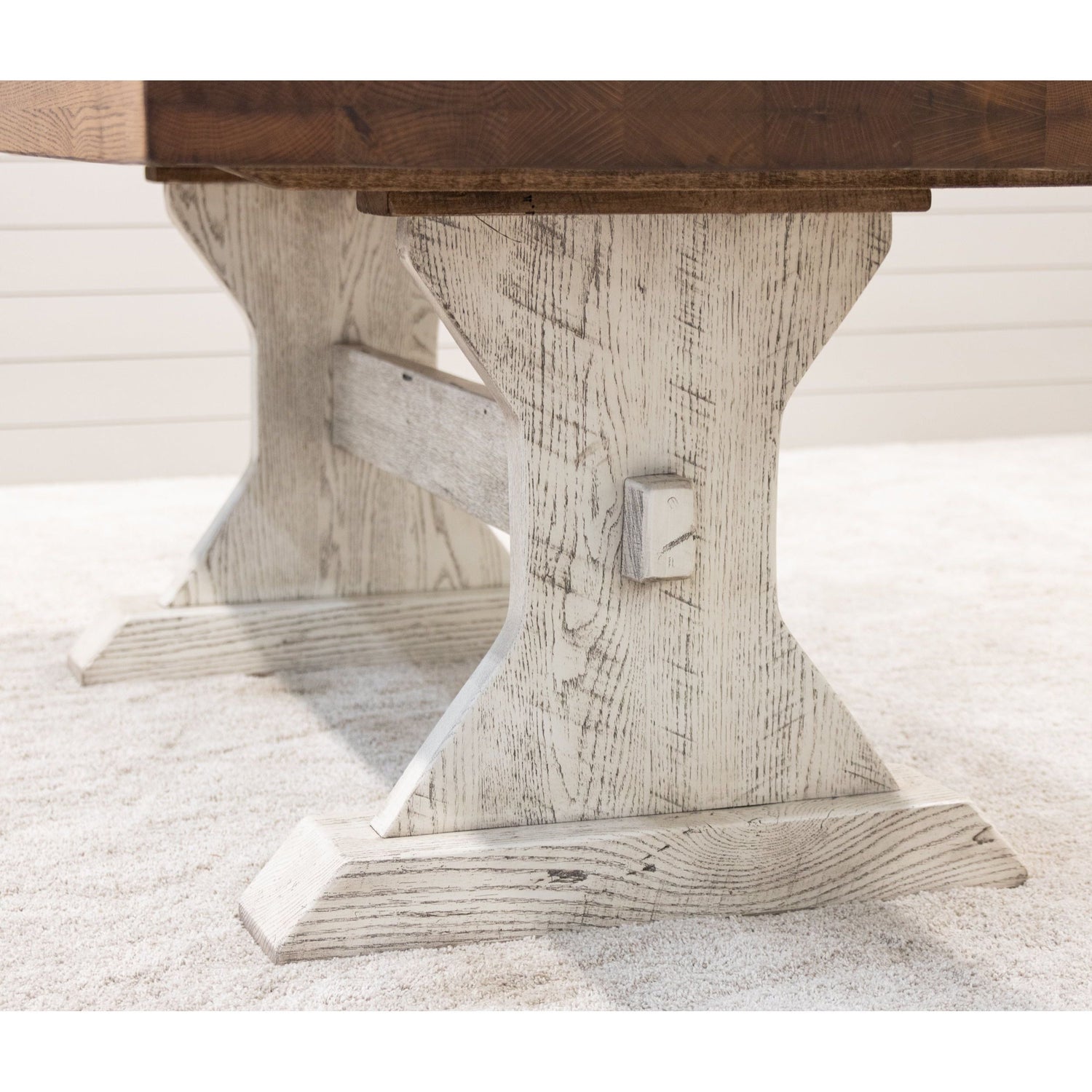 Empire Reclaimed White & Wood Dining Table | CS&PV
