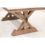 Farmhouse Extending Dining Table with Built-Down Top