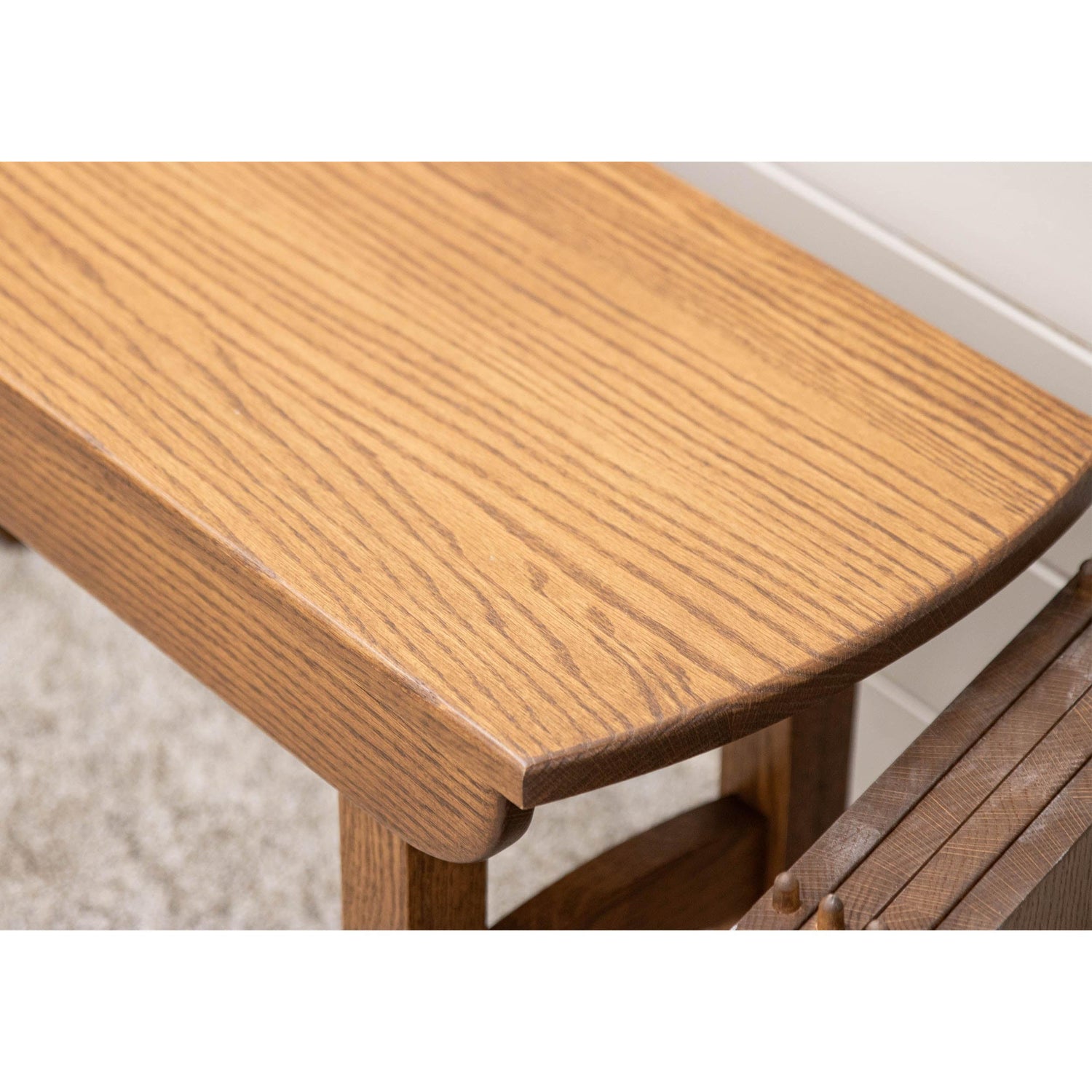 Galveston Oak Wood Expandable Dining Bench | HC