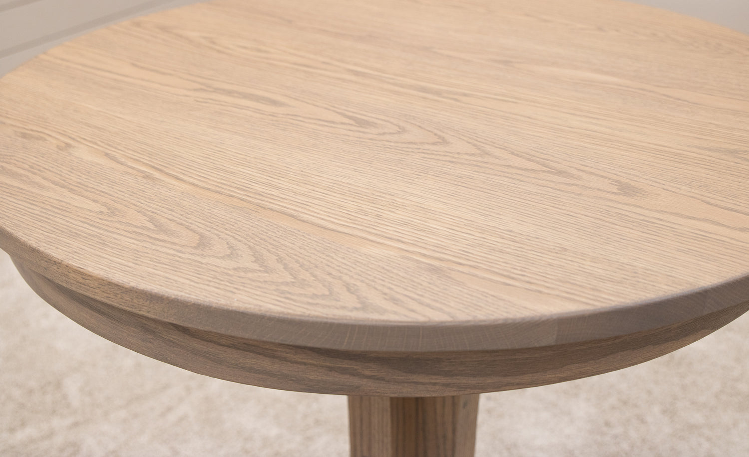 Glacier Round Oak Wood Pub Table | VD