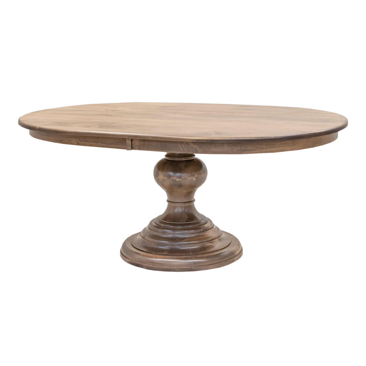 Global Round Maple Wood Round Pedestal Dining Table | WB