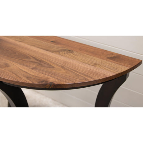 Half Moon Black & Wood Foyer Table | M-EB&W-NAT
