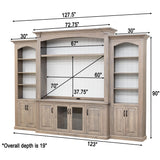Hampton Hickory Wood Entertainment Center | NAT