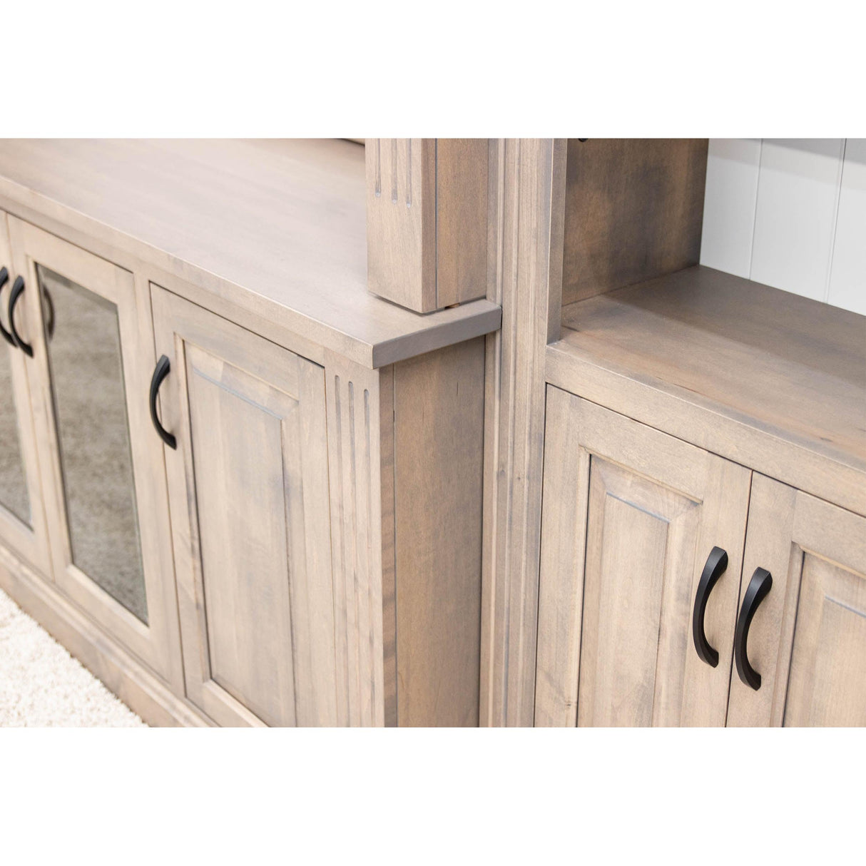 Hampton White & Wood Entertainment Center | M-VD&DW