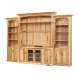 Hampton Hickory Wood Entertainment Center | NAT