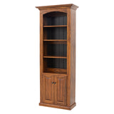 Hampton Solid Elm Wood Bookcase with Doors | MC