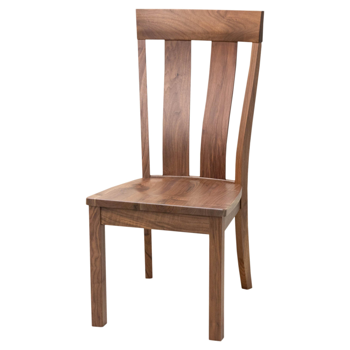 Hampton Walnut Wood Side Dining Chair | NAT