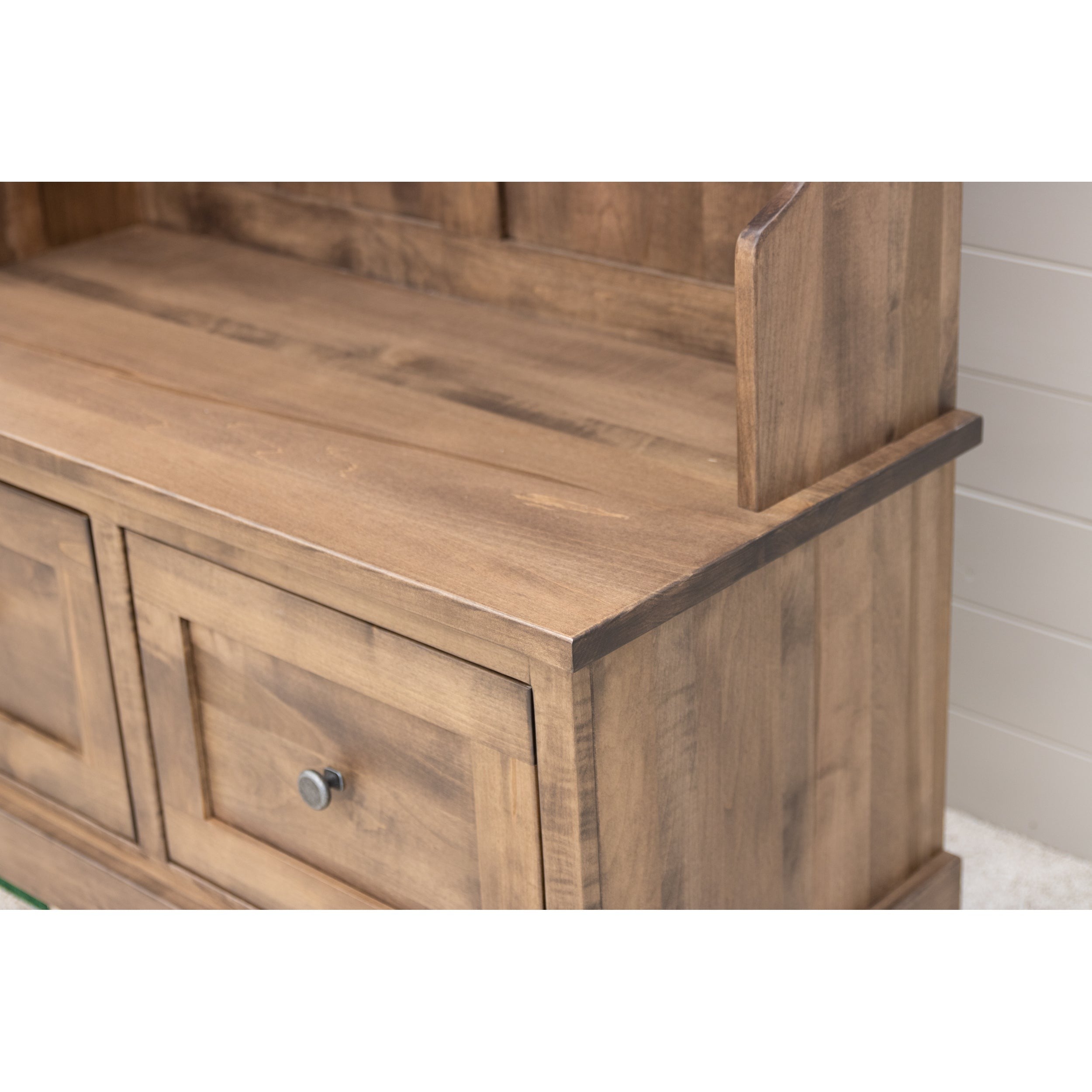 Upstate Amish Furniture Gallery Hartford Hall Tree Bench - Thumbnail 2