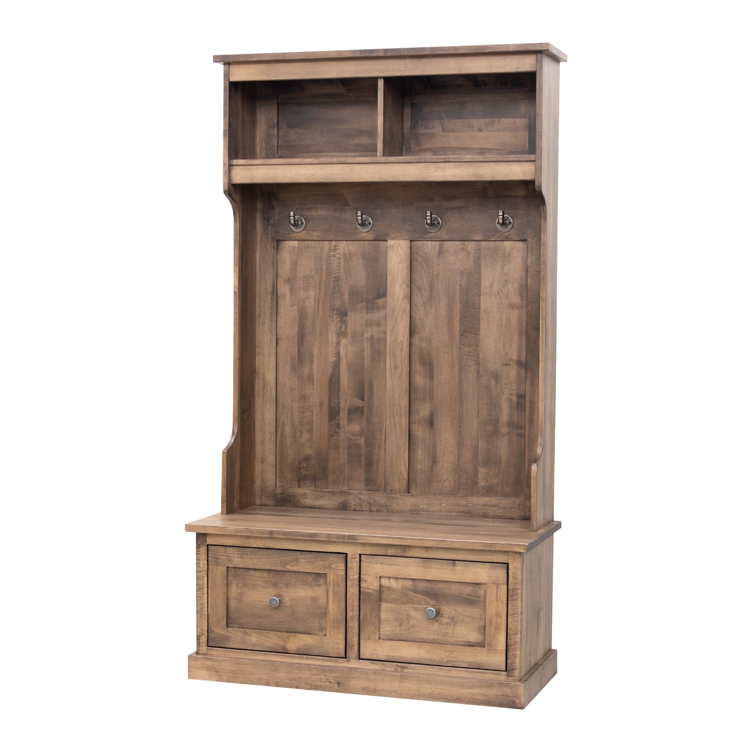 Hartford Maple Wood Hall Tree Bench | CO