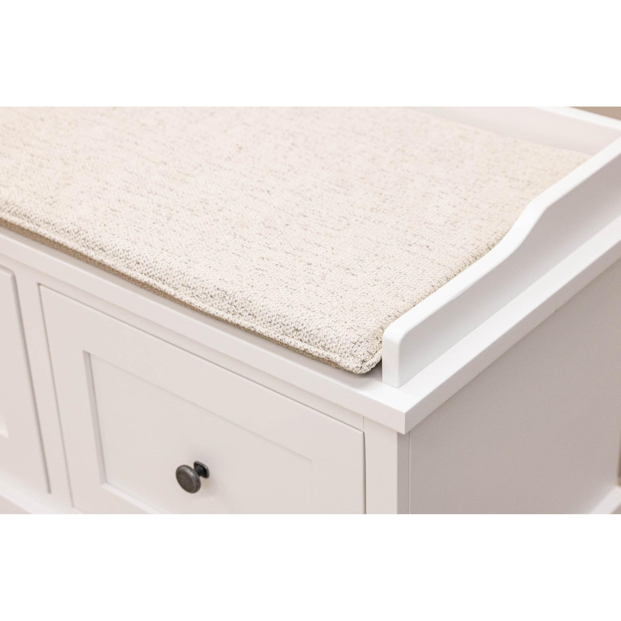 Hartford White Maple Wood Mudroom Storage Bench | DW
