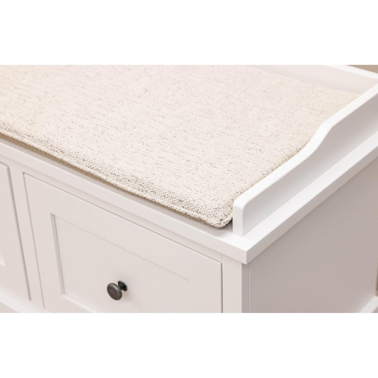 Hartford White Maple Wood Mudroom Storage Bench | DW