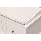 Hartford White Maple Wood Mudroom Storage Bench | DW